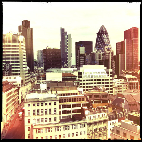 skyline von london, großbritannien, england, lizenzfreies Stockfoto