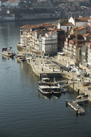 Portugal, Porto, Uferpromenade, lizenzfreies Stockfoto