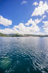 Antilles, Lesser Antilles, Grenada, view to St. George's from sailing ship - THAF001183