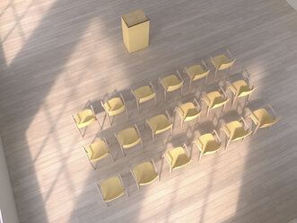 3D Rendering, chairs and lectern - UWF000348