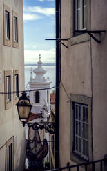 Portugal, Lisbon, alley at Alfama neighborhood - EHF000064