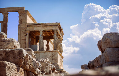 Greece, Athens, ancient porch of caryatides - EHF000077