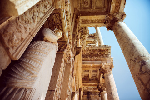 Turkey, Ephesus, Library of Celsus stock photo