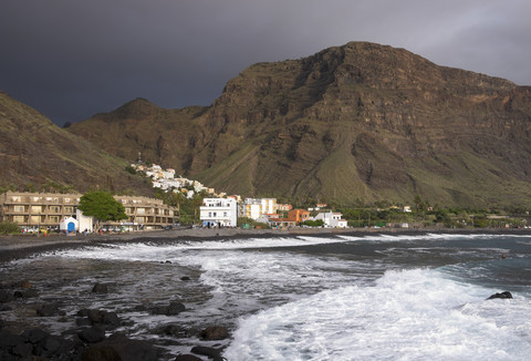 Spanien, Kanarische Inseln, La Gomera, Valle Gran Rey, La Playa und La Calera, lizenzfreies Stockfoto