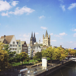 Germany, Cologne, cityscape with Cathedral - GWF003619