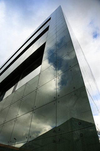 Schweiz, Basel, Glasfassade des Universitätsspitals, lizenzfreies Stockfoto
