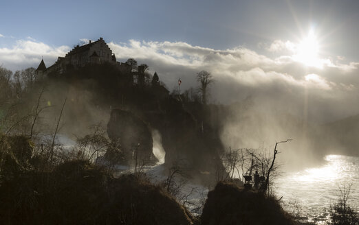 Schweiz, Schaffhausen, Rheinfall mit Schloss Laufen - FCF000627