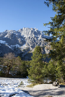 Deutschland, Bayern, Nationalpark Berchtesgaden, Wimbachtal, Wimbachgries, Hochkalter - WWF003346