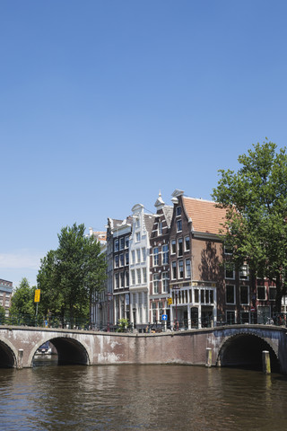 Niederlande, Grafschaft Holland, Amsterdam, Prinzenkanal und Leidse Kanal, Brücke, lizenzfreies Stockfoto