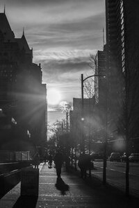 Kanada, Vancouver, Menschen auf der Burrard Street - NGF000190