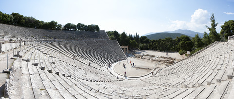 Greece, Epidauros, amphi theatre stock photo