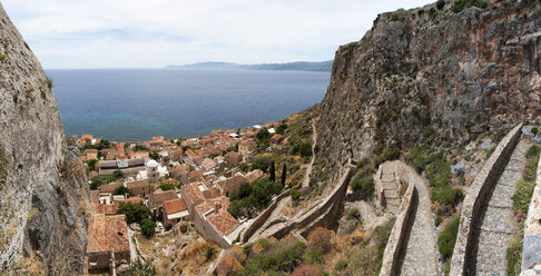 Griechenland, Monemvasia, Stadtbild - WWF003480