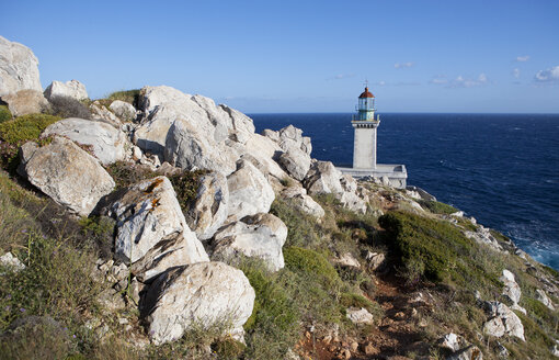 Griechenland, Halbinsel Mani, Leuchtturm am Kap Tenaro - WWF003525