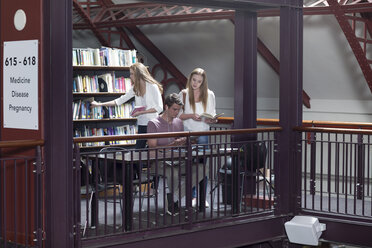 Studenten in einer Bibliothek - ZEF004244