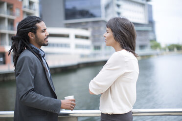 Business people taking a break, drinking coffee - ZEF003853