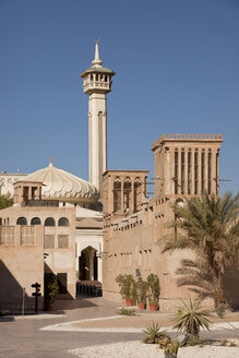 UAE, Dubai, Al Bastakiya district with Bastakiya Mosque - PCF000039