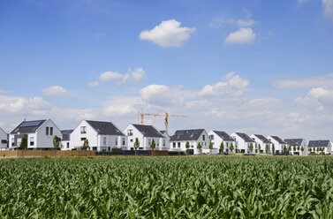 Germany, Duesseldorf, development area with one-family houses and twin houses - GUFF000082