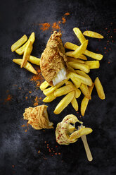 Fish and chips with mayonnaise - KSWF001403