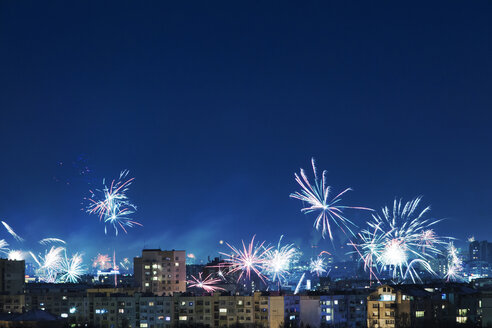 Bulgaria, Sofia, New Years Eve, Fireworks - BZF000031