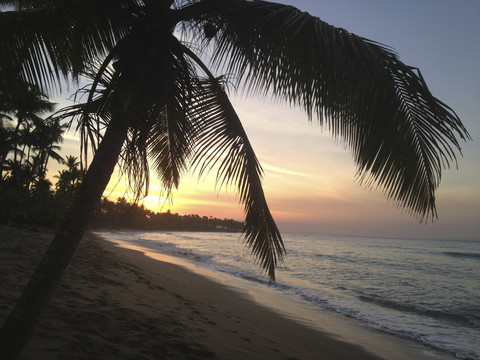 Dominikanische Republik, Strand von Las Terrenas, lizenzfreies Stockfoto
