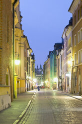 Poland, Ulica Piwna, street in the old town district of Warsaw - MSF004465