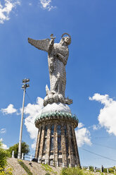 Ecuador, Quito, statue Virgen de Quito on El Panecillo - FOF007596