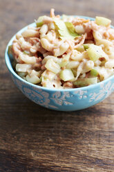 Bowl of vegan Hawaiian macaroni salad - HAWF000598