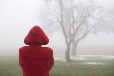 Österreich, ein Jugendlicher steht allein im Park - WW003797