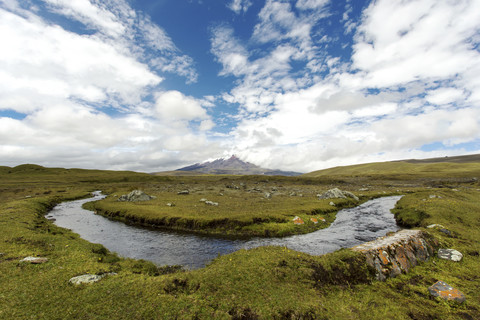 Ecuador, Pichincha, Cotopaxi-Nationalpark, Vulkan Cotopaxi, lizenzfreies Stockfoto