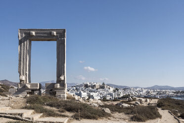 Griechenland, Kykladen, Naxos, Tor zum Tempel des Apollo - CHPF000029