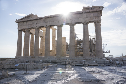 Greece, Athens, view to acropolis stock photo