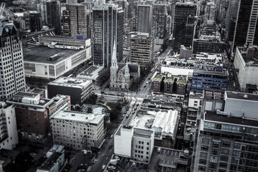 Canada, Vancouver, cityscape as seen from Harbour Centre - NGF000223