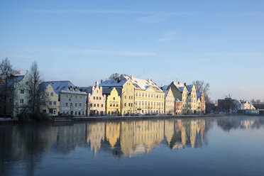 Deutschland, Bayern, Landshut, Morgensonne an der Isar - SARF001337