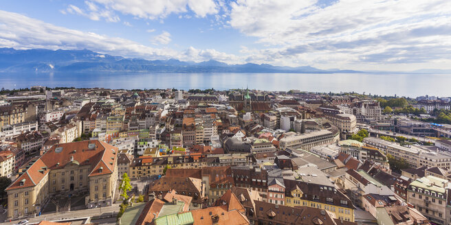 Switzerland, Lausanne, cityscape - WDF002891