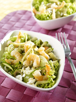 Courgette salad with shrimps - SRS000551