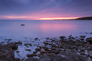 Uruguay, Maldonado, Piriapolis, Punta Negra at twilight - FPF000030