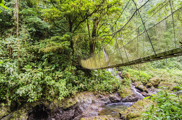 Costa Rica, Dschungel, Hängebrücke - THAF001242