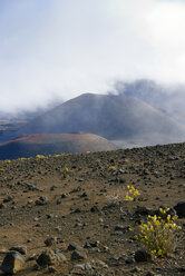 USA, Hawaii, Maui, Haleakala, Wolken im Vulkankrater - BRF001056