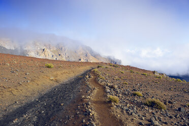 USA, Hawaii, Maui, Haleakala, Wanderweg im Vulkankrater - BRF001057