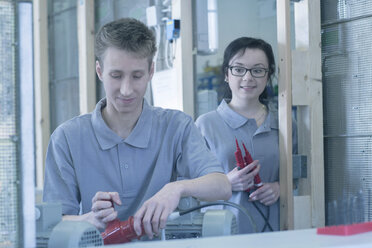 Two students at electronics vocational school - SGF001358