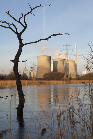 Deutschland, Werne, Gaskraftwerk, lizenzfreies Stockfoto