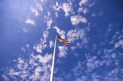 USA, Wisconsin, Sterne und Streifen, US-Flagge - SMAF000306