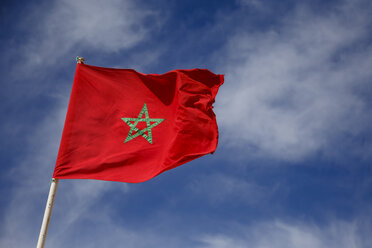 Morocco, Moroccan Flag in the sky - STDF000144