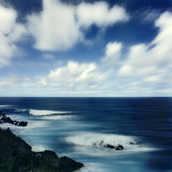 Portugal, Madeira, Coast near Poro Moniz, digitally manipulated - DWI000451