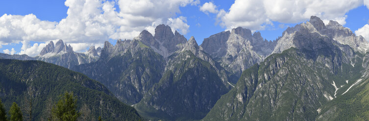 Italien, Dolomiten, Sextener Dolomiten vom Monte Agudo - RUEF001528