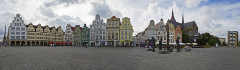 Germany, Rostock, Neumarkt stock photo