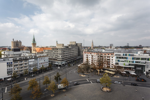 Deutschland, Braunschweig, Blick auf die Stadt, lizenzfreies Stockfoto