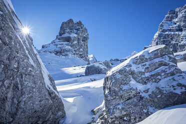 Deutschland, Bayern, Berge Watzmann und Jungfrau - HAMF000021