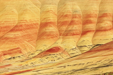 USA, Oregon, John Day Fossil Beds National Monument, Painted Hills, lizenzfreies Stockfoto