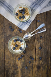 Joghurt mit Müsli und Heidelbeeren - LVF003059